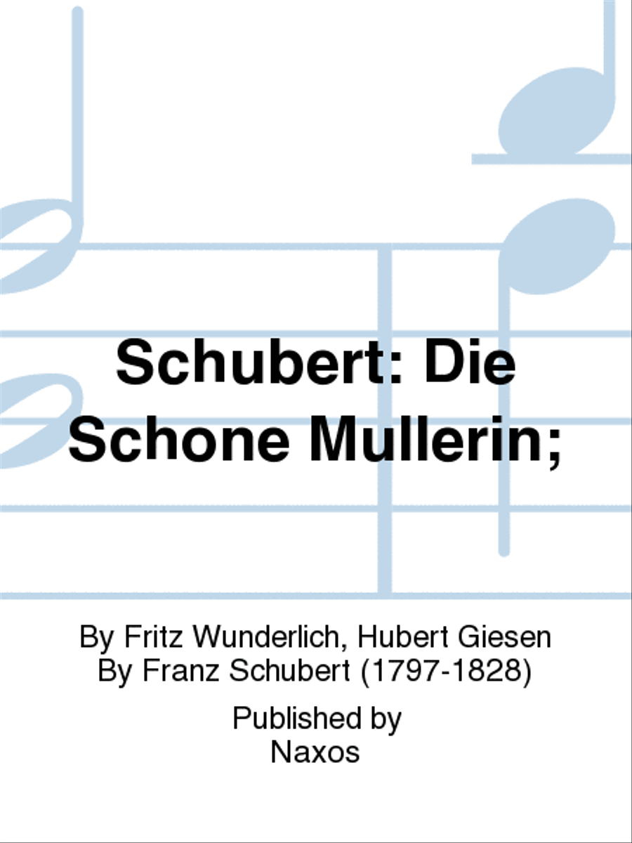 Schubert: Die Schone Mullerin; CD scores gallery preview page 1