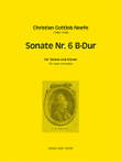 Sonate Nr. 6 für Violine und Klavier B-Dur (aus: Sechs Klaviersonaten mit Begleitung einer Violine)