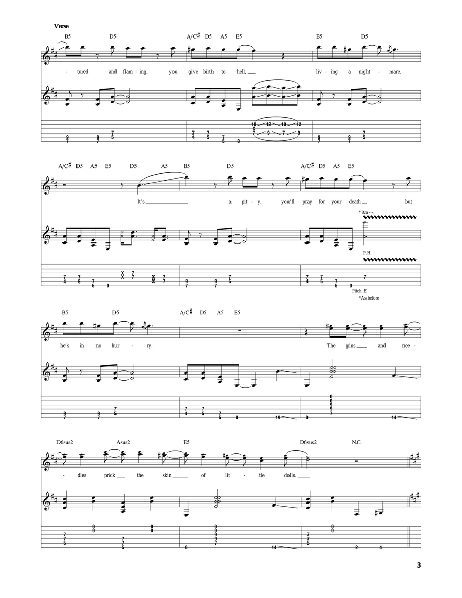 Little Dolls Little Dolls Acoustic Guitar scores gallery preview page 3