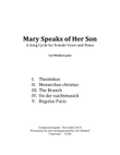 Mary Speaks of Her Son