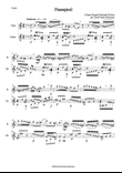 Passepied with variations for flute and guitar