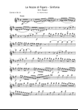 W.A. Mozart Le Nozze di Figaro (The Marriage of Figaro) SINFONIA for Clarinet Choir Set of Parts