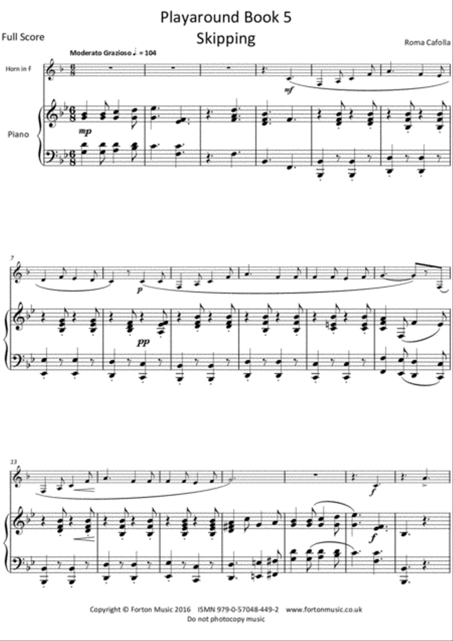 Playaround for Horn in F Book 5 Piano Accompaniment scores gallery preview page 2