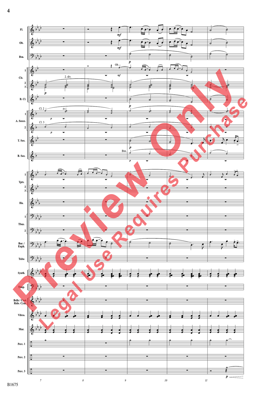 In These Last Day of Autumn... Concert Band scores gallery preview page 4