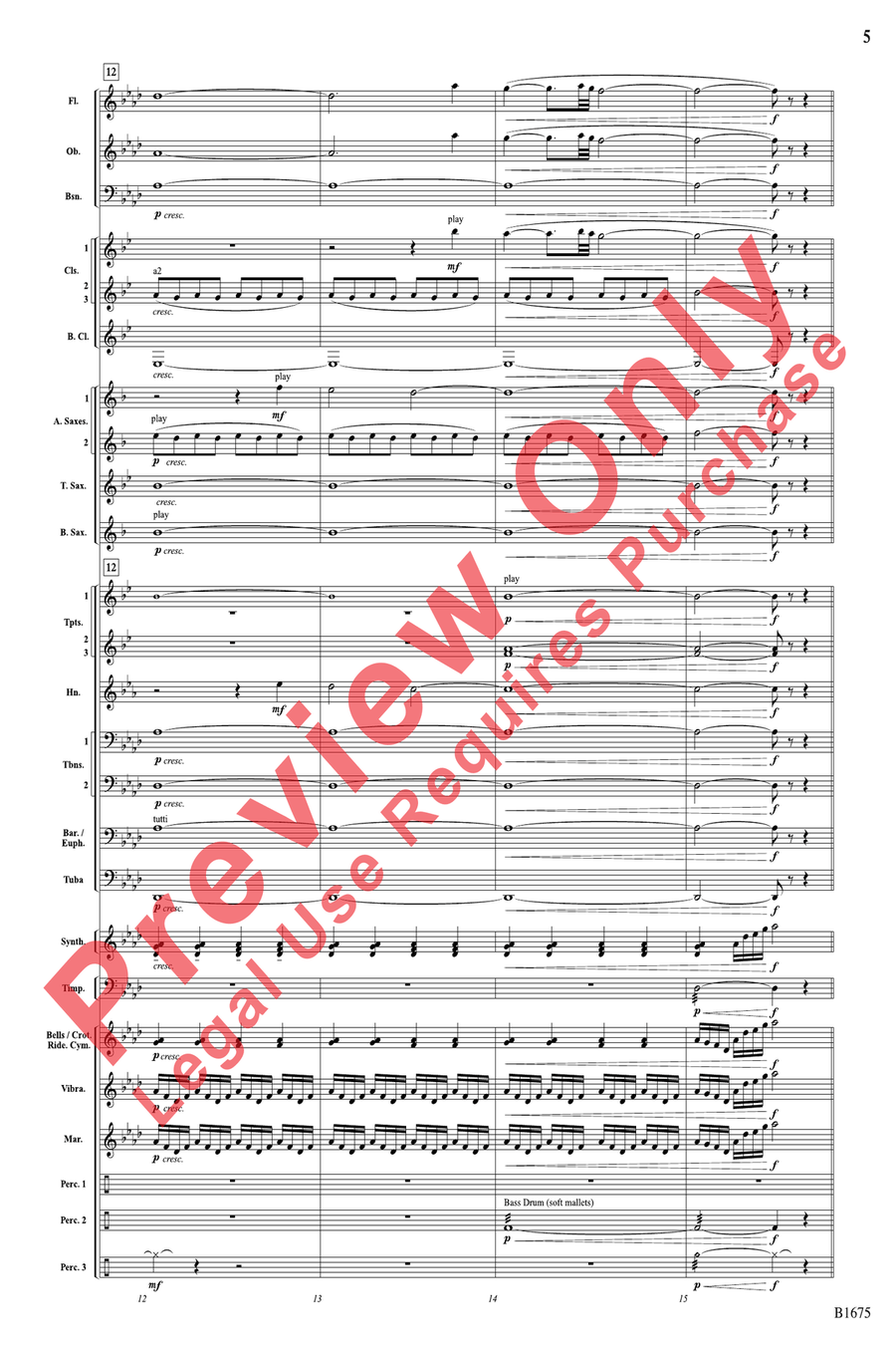 In These Last Day of Autumn... Concert Band scores gallery preview page 5