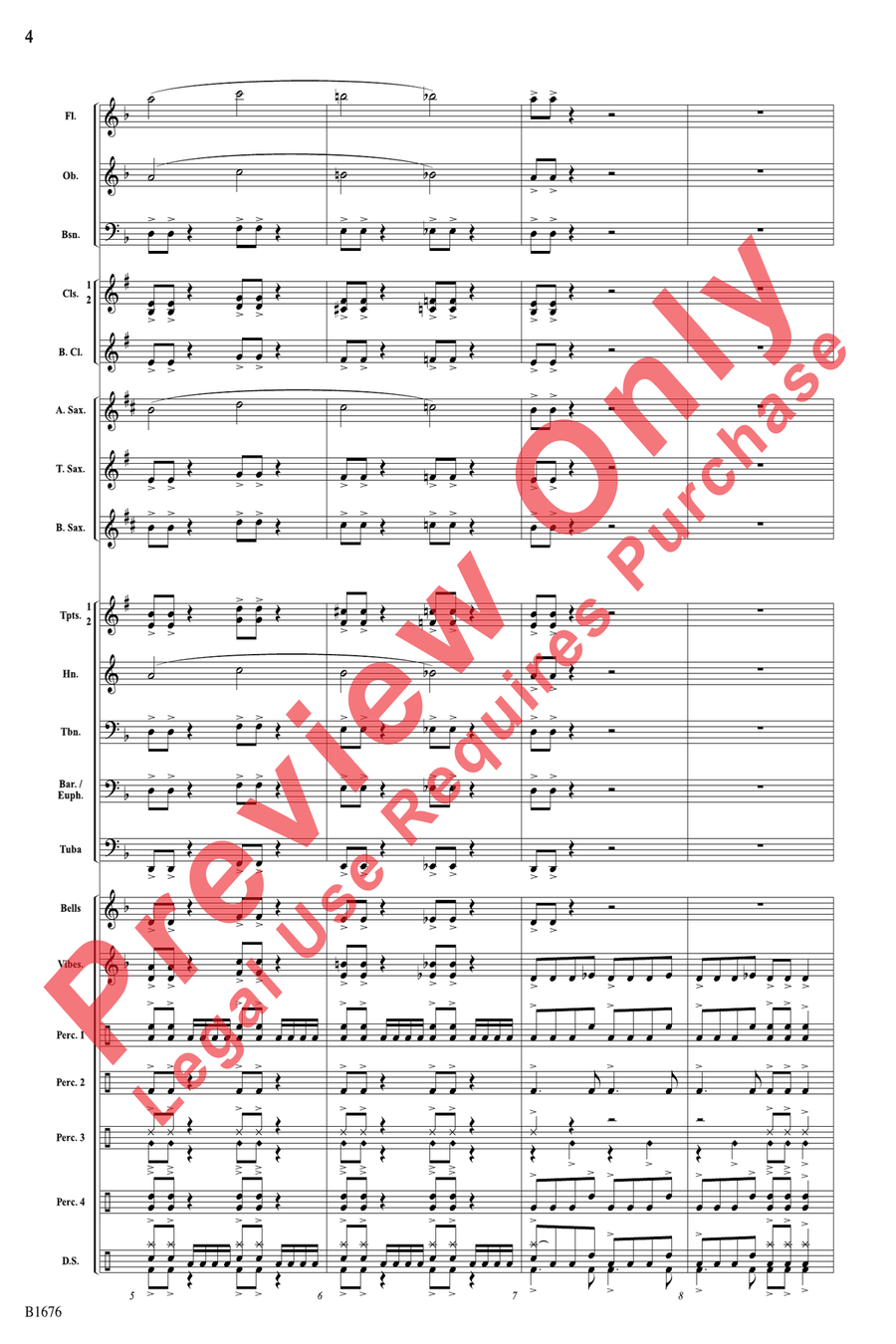 Metalheads Concert Band scores gallery preview page 4