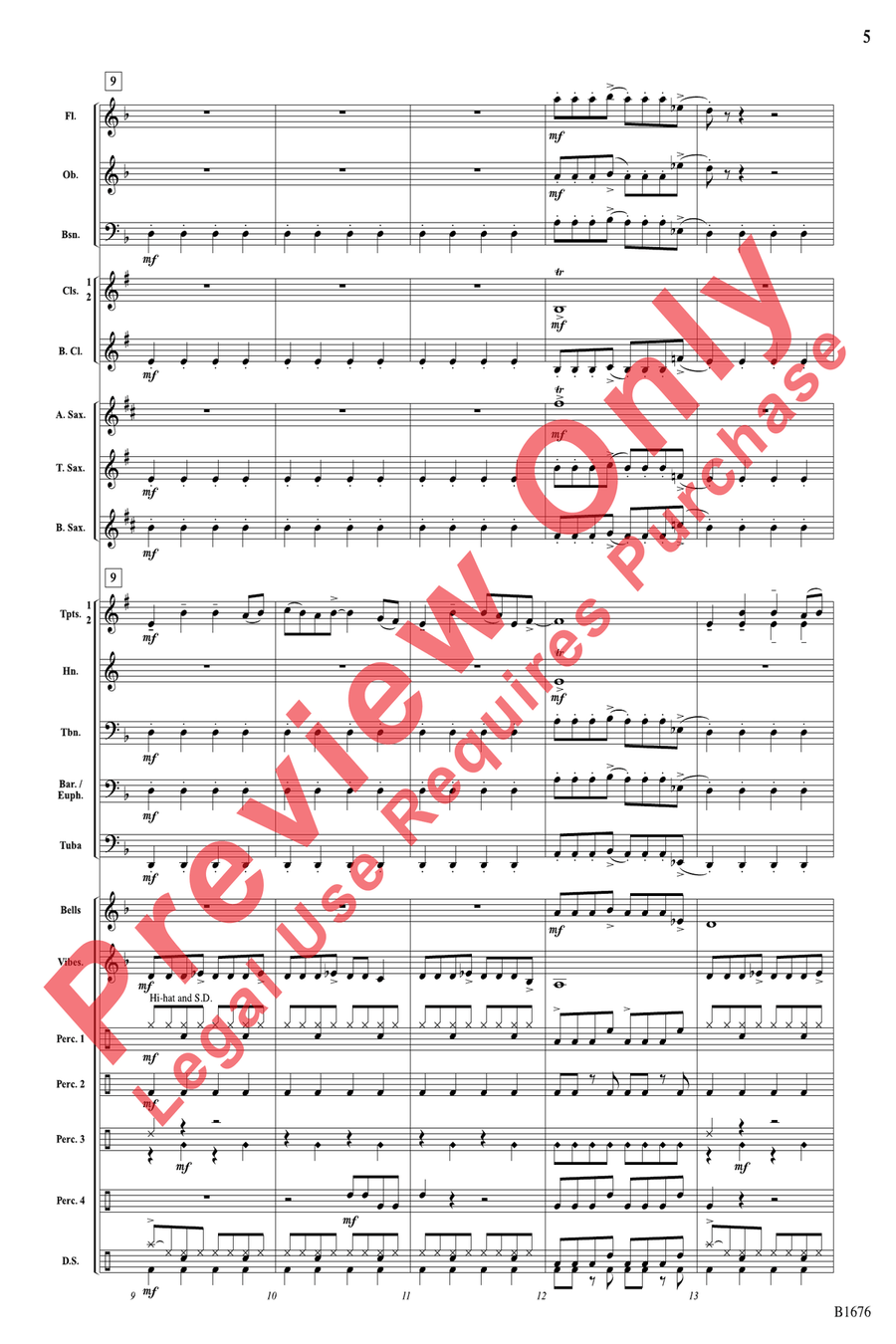 Metalheads Concert Band scores gallery preview page 5