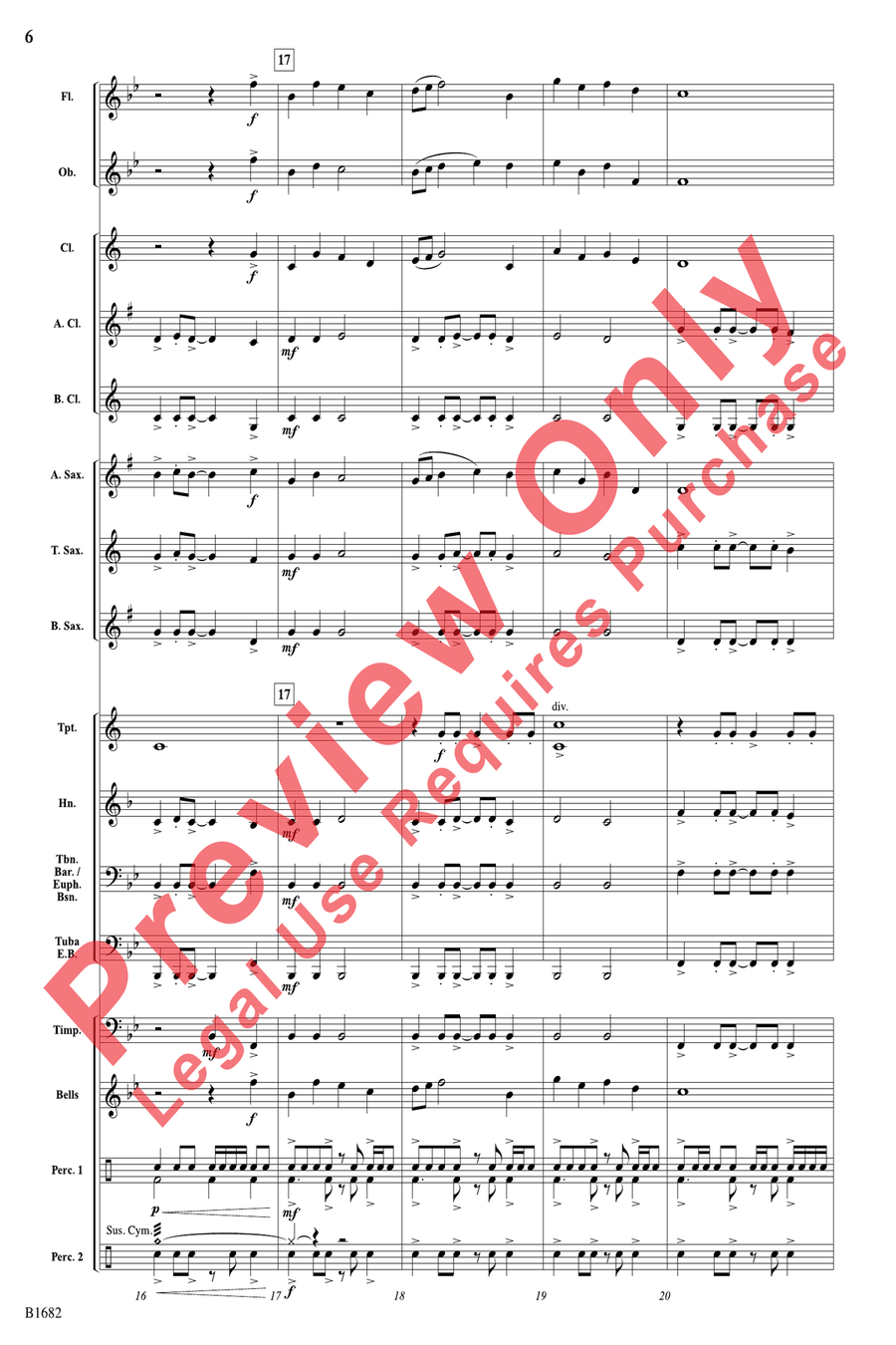 Cimarron Fanfare Cimarron Fanfare Concert Band scores gallery preview page 6