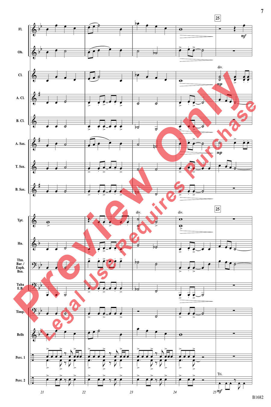 Cimarron Fanfare Cimarron Fanfare Concert Band scores gallery preview page 7