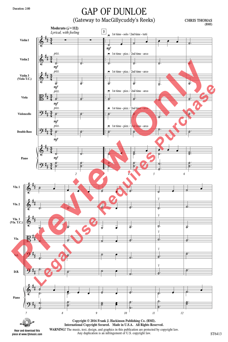 Gap of Dunloe Gap of Dunloe String Orchestra scores gallery preview page 4
