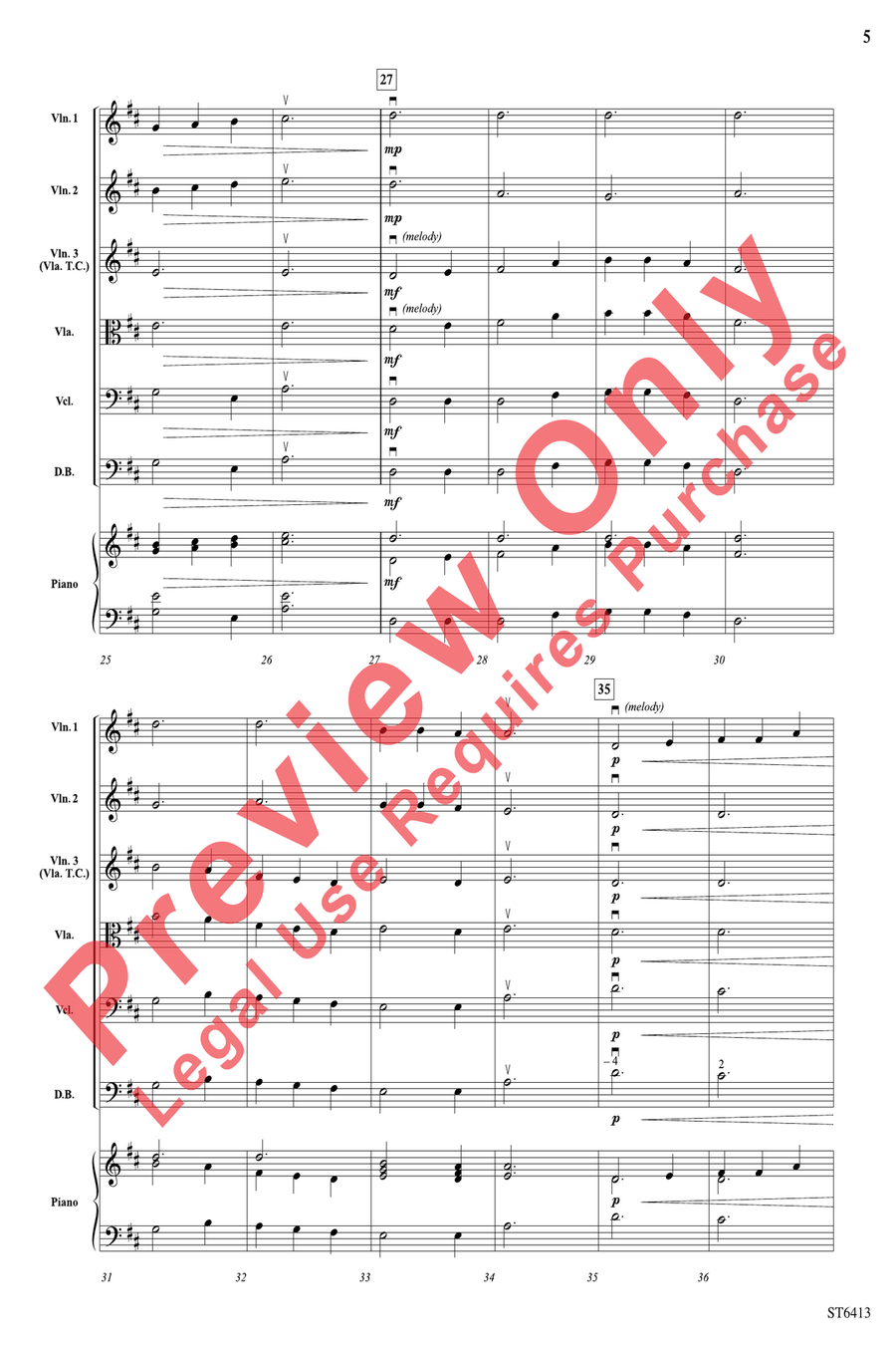 Gap of Dunloe Gap of Dunloe String Orchestra scores gallery preview page 6
