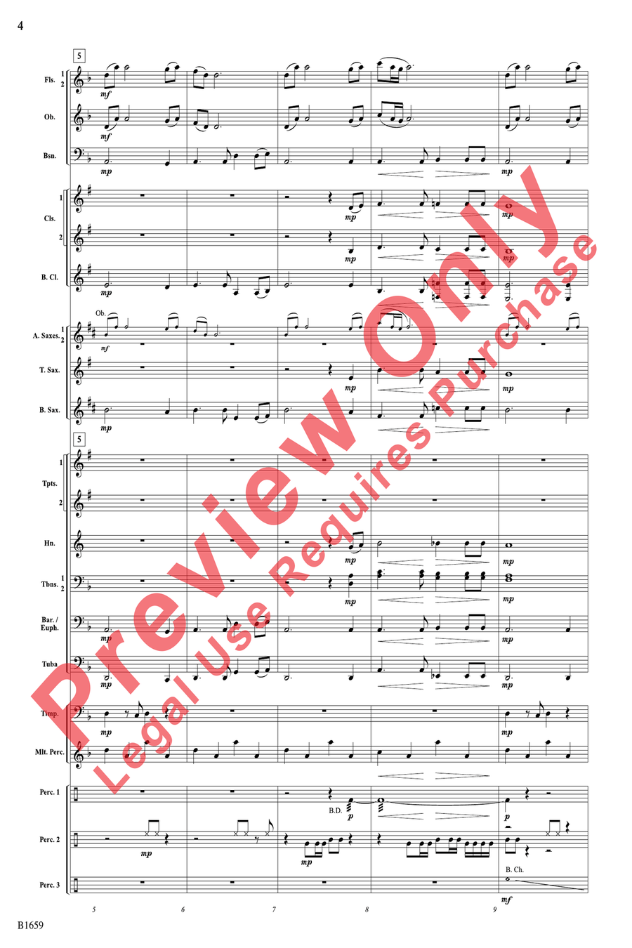 Yonaguska Yonaguska Concert Band scores gallery preview page 4