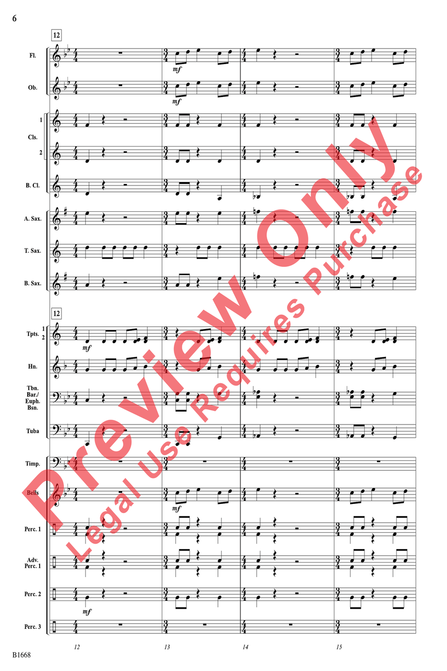 Spirit of the Stallion Spirit of the Stallion Concert Band scores gallery preview page 6