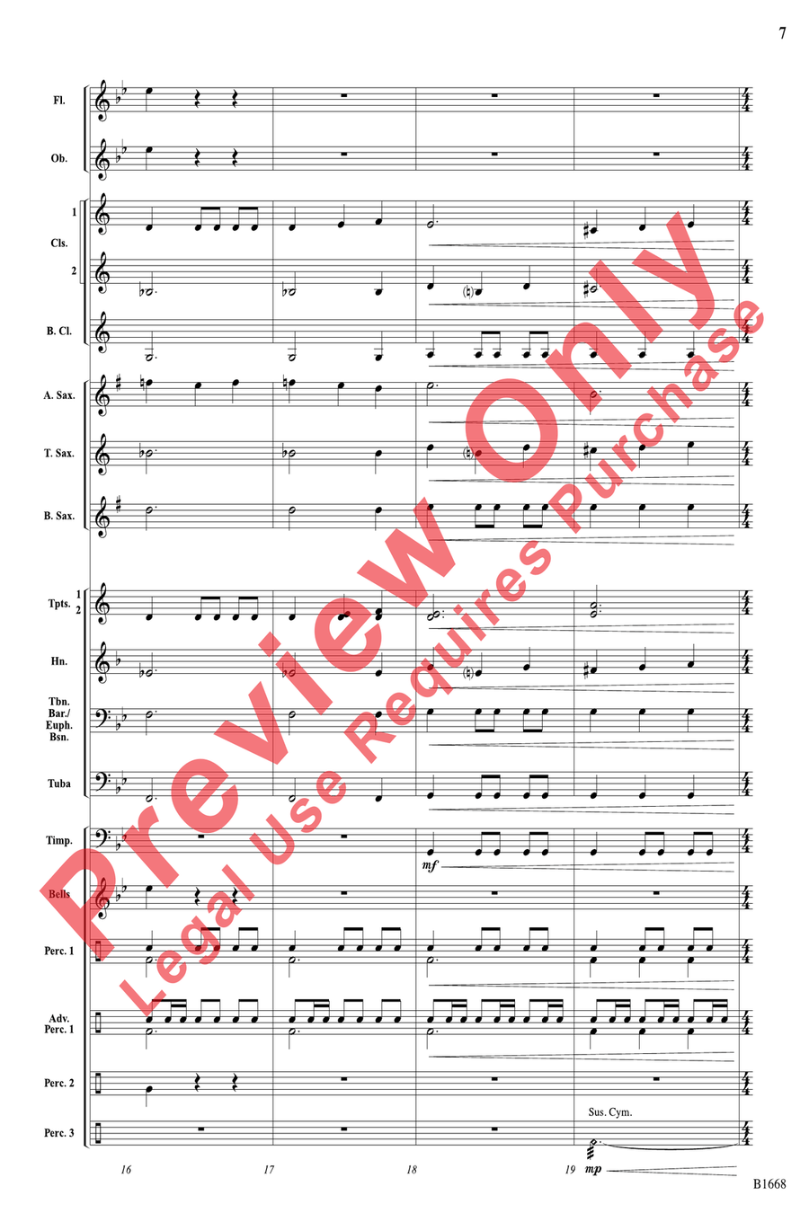 Spirit of the Stallion Spirit of the Stallion Concert Band scores gallery preview page 7
