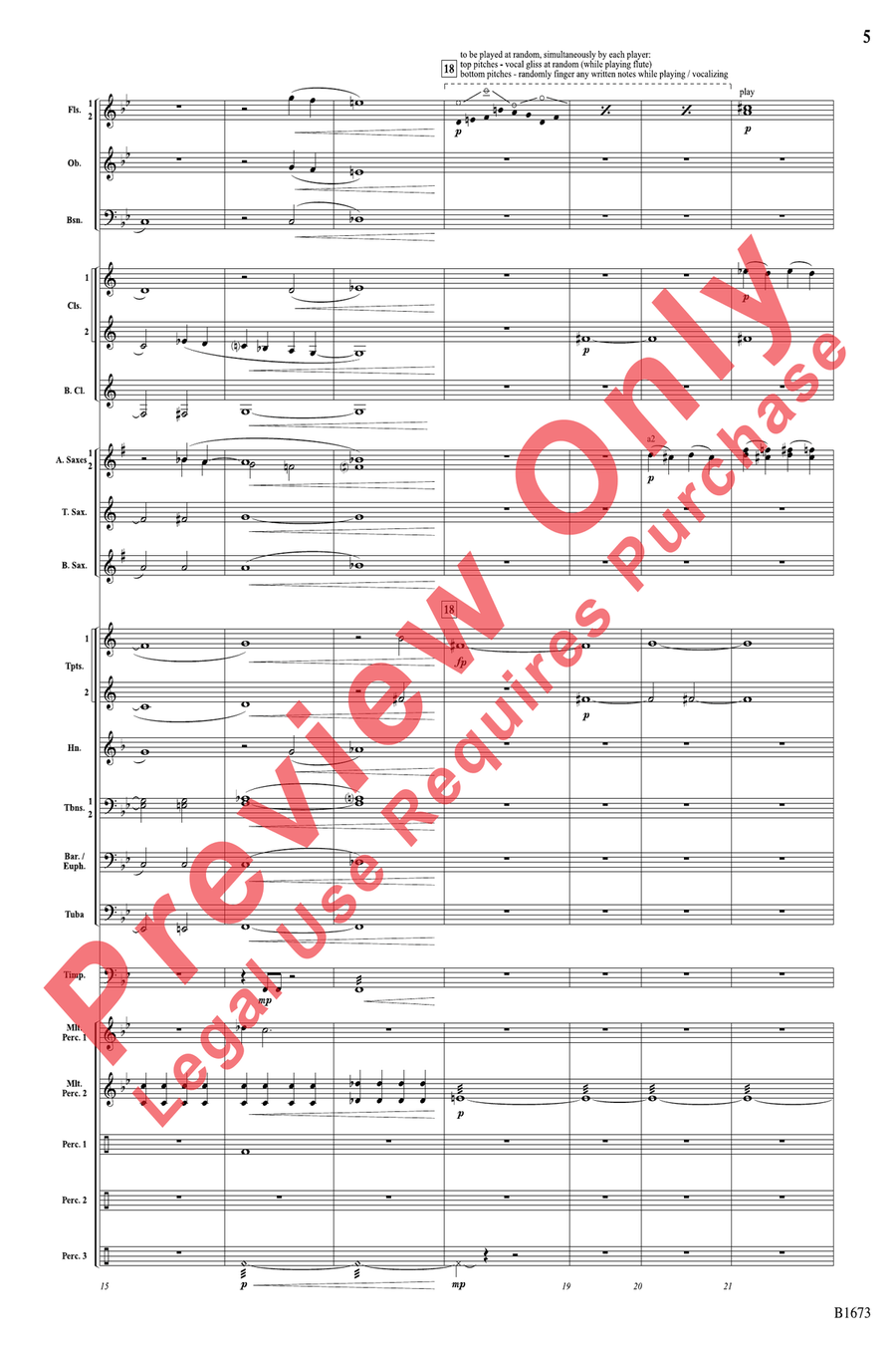 Legend of the Drop Bear Legend of the Drop Bear Concert Band scores gallery preview page 5