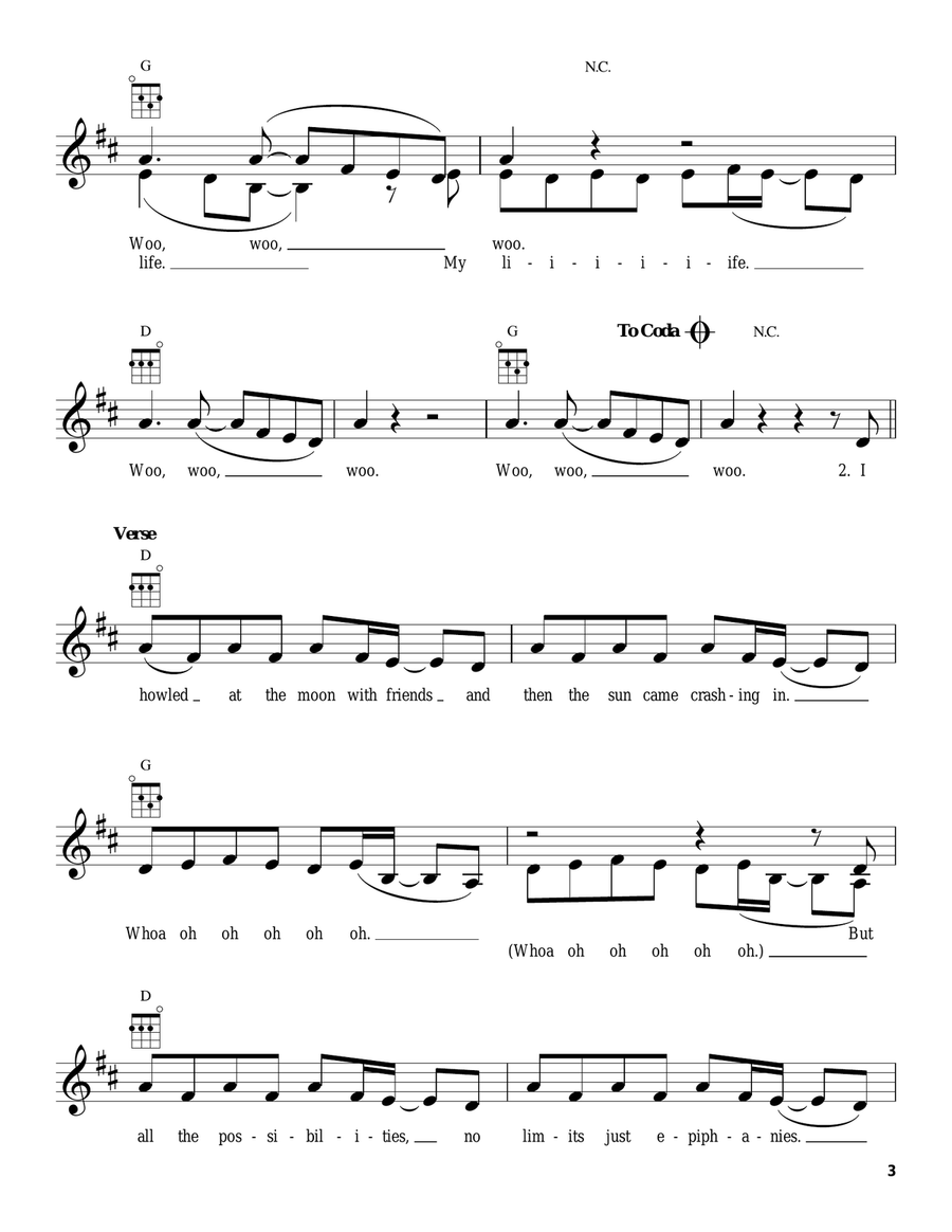Best Day Of My Life Best Day Of My Life Ukulele scores gallery preview page 3