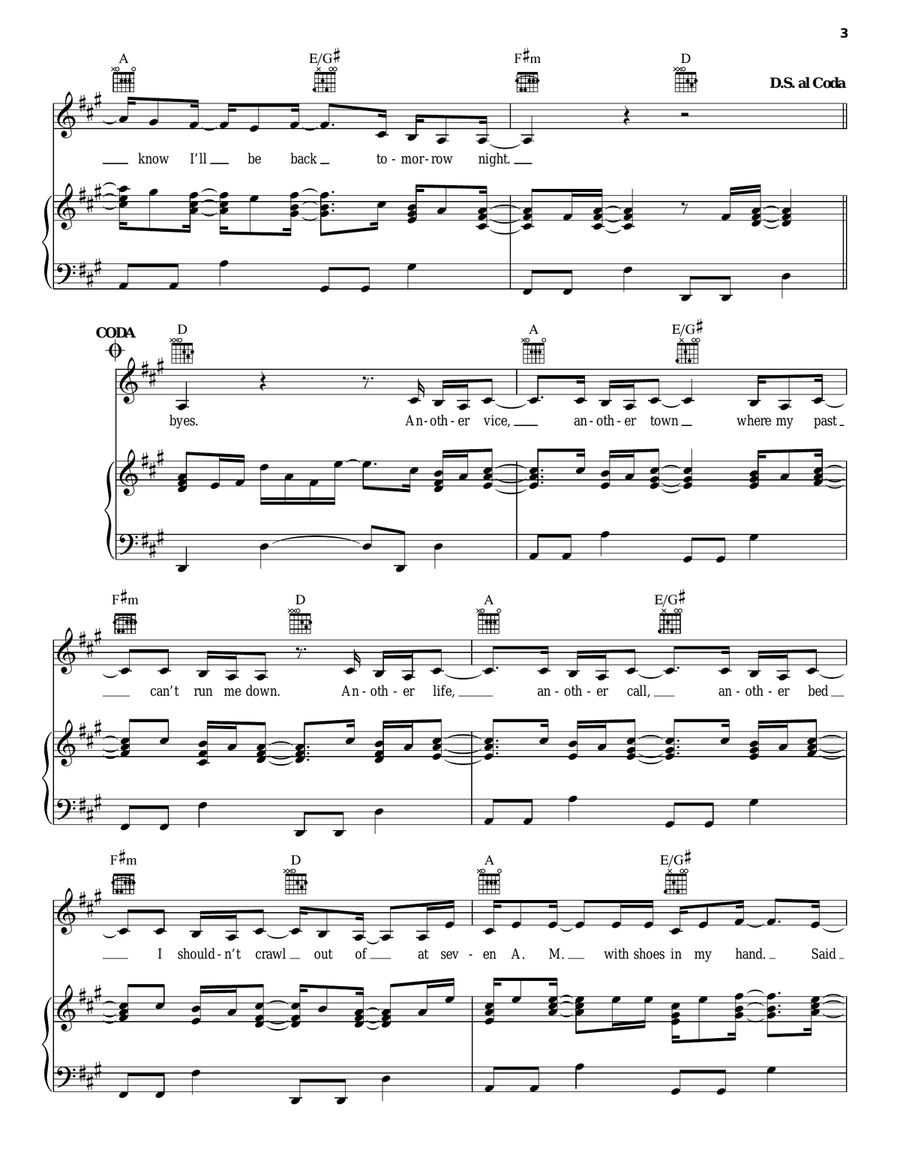 Vice Vice Piano, Vocal, Guitar scores gallery preview page 3