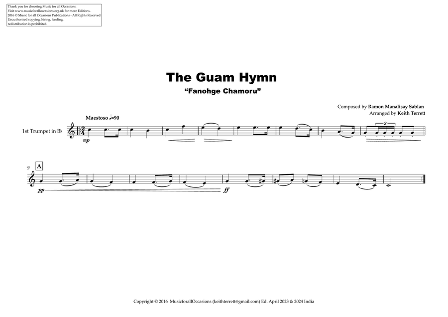 Guamanian Territorial Anthem (The Guam Hymn) for Brass Quintet Brass Quintet scores gallery preview page 4