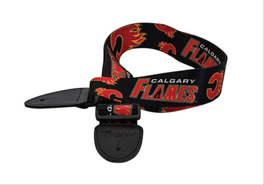 Calgary Flames Guitar Strap Guitar Straps scores gallery preview page 2