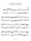 Invention #1 in F Minor (original composition)