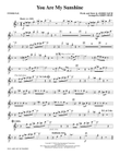 You Are My Sunshine - Tenor Sax