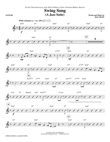 Swing Song (A Jazz Suite) - Guitar