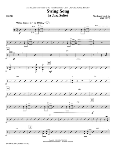 Swing Song (A Jazz Suite) - Drums
