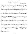 D Major Scale Exercise #1
