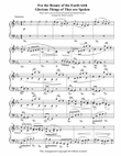 For the Beauty of the Earth with Glorious Things of Thee are Spoken - Solo Piano