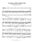 Greensleeves(What Child is This?) Piano Solo or Piano and Medium Voice