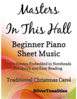 Masters in this Hall Beginner Piano Sheet Music mini preview