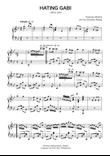 Hating Gabi for piano solo