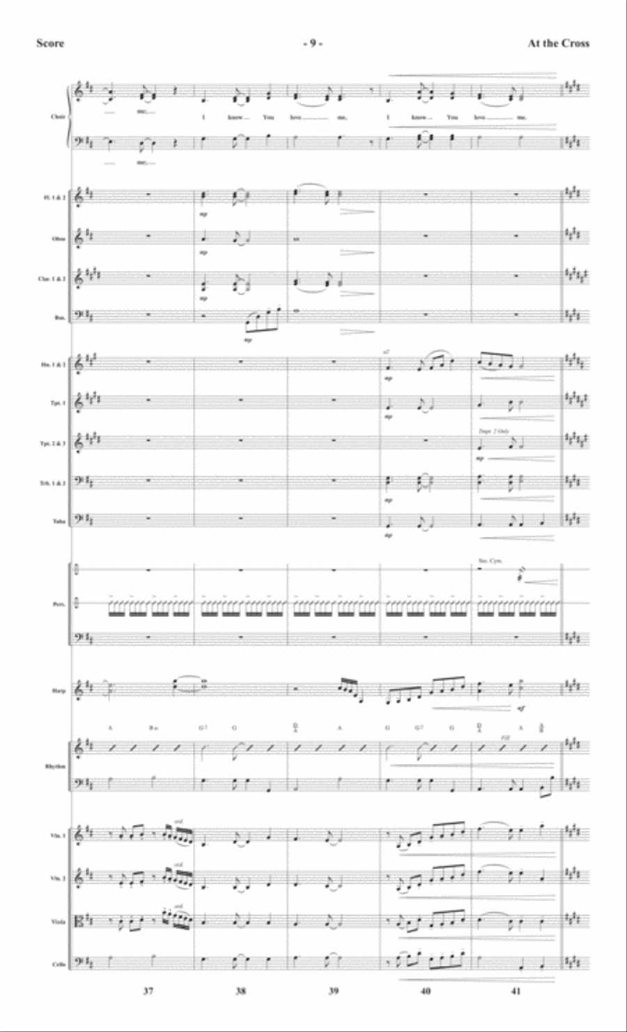 At the Cross - Orchestral Score and CD with Printable Parts Choir scores gallery preview page 12