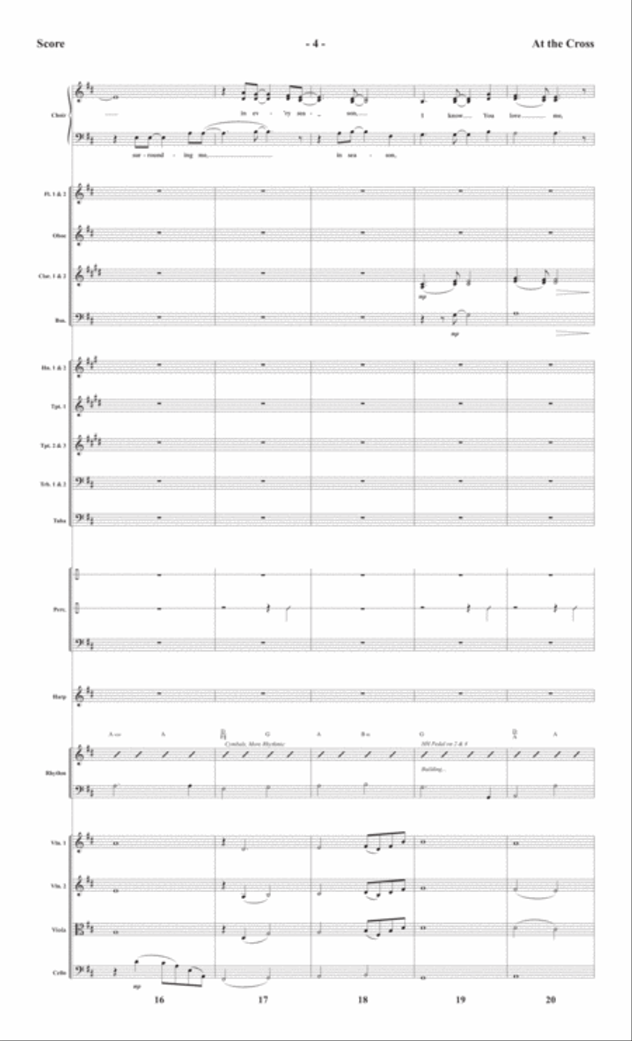 At the Cross - Orchestral Score and CD with Printable Parts Choir scores gallery preview page 7