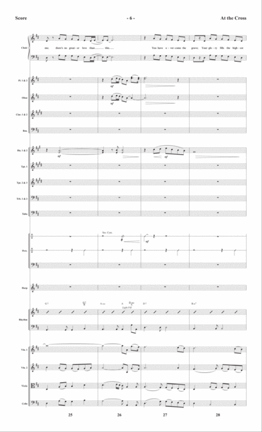 At the Cross - Orchestral Score and CD with Printable Parts Choir scores gallery preview page 9