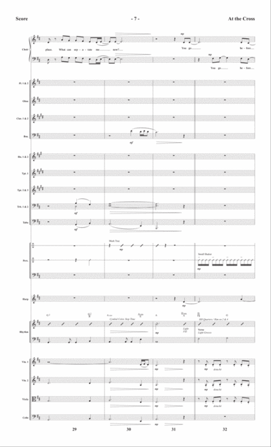At the Cross - Orchestral Score and CD with Printable Parts Choir scores gallery preview page 10