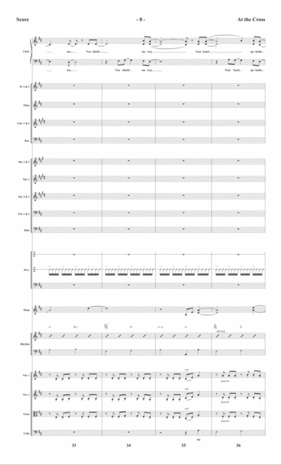 At the Cross - Orchestral Score and CD with Printable Parts Choir scores gallery preview page 11