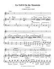 Go Tell It on the Mountain Piano Solo or Piano and Medium Voice