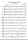 Since first I saw your face (with variations) for saxophone quartet