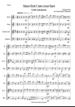 Since first I saw your face (with variations) for wind quartet