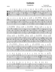 Andante Variation Fernando Sor Guitar Tablature