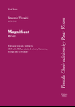 Vivaldi: Magnificat in G minor RV611, (SA soli, SSAA choir, vocal score)