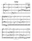 Galop for string quartet