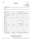 To Believe - Full Score