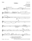 To Believe - Violin 1