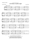 soft blink of amber light - Marimba