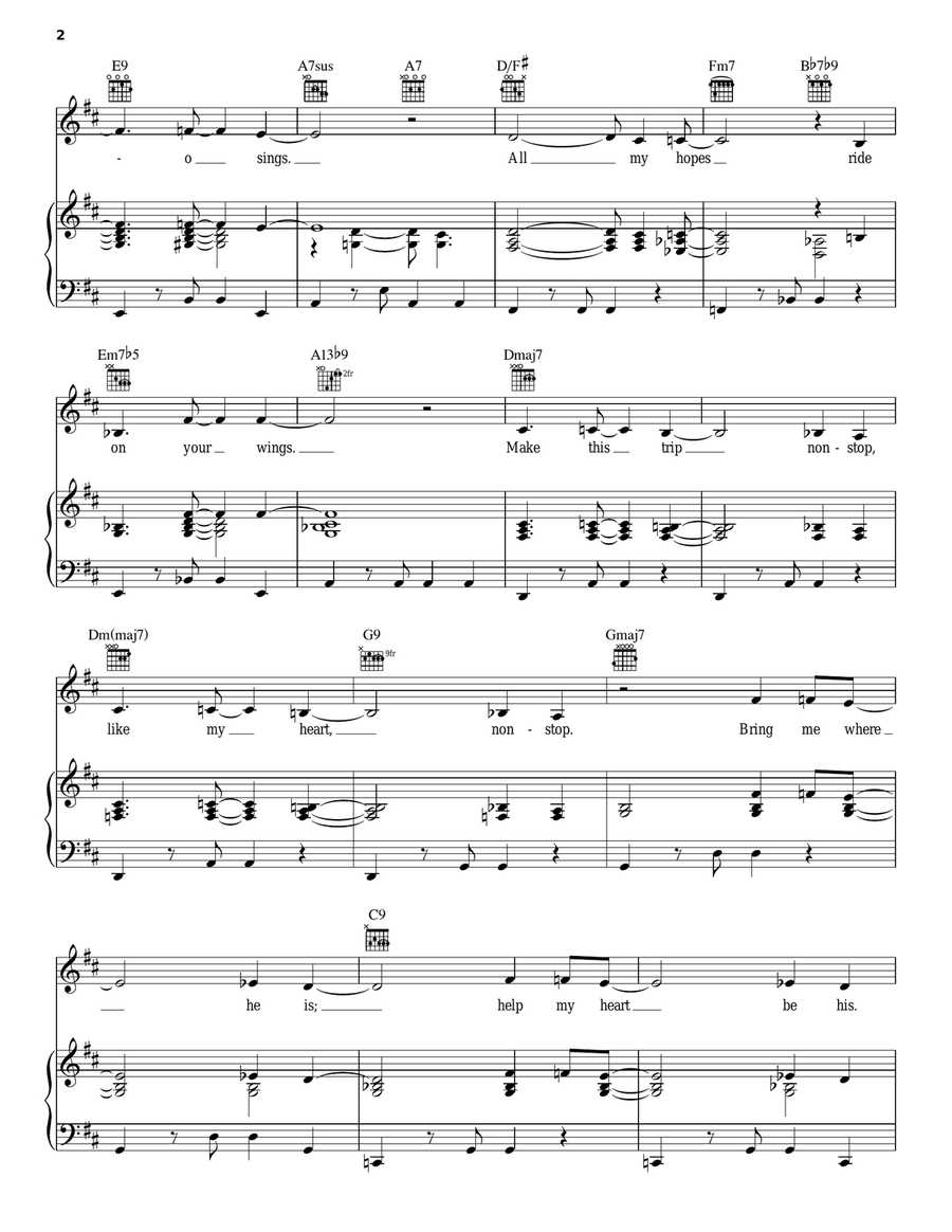 Non-Stop To Brazil Non-Stop To Brazil Piano, Vocal, Guitar scores gallery preview page 2