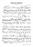 Theme & Variations - for violin and piano mini preview