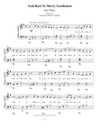 God Rest Ye Merry Gentlemen, Easy Piano