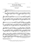 Homecoming from Everyone Sang: Four Songs for Bass and Piano